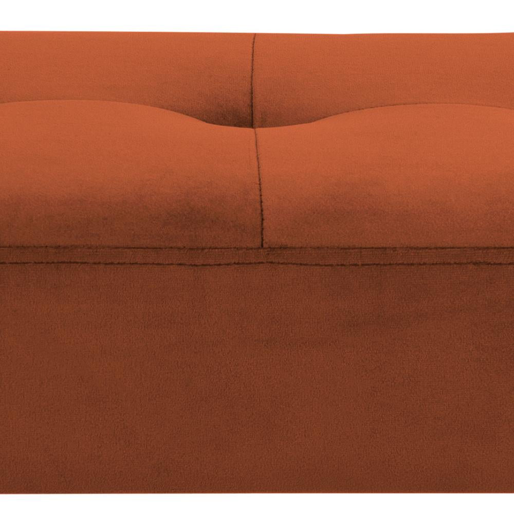 Lumina Upholstered Bench Copper Seat Detail