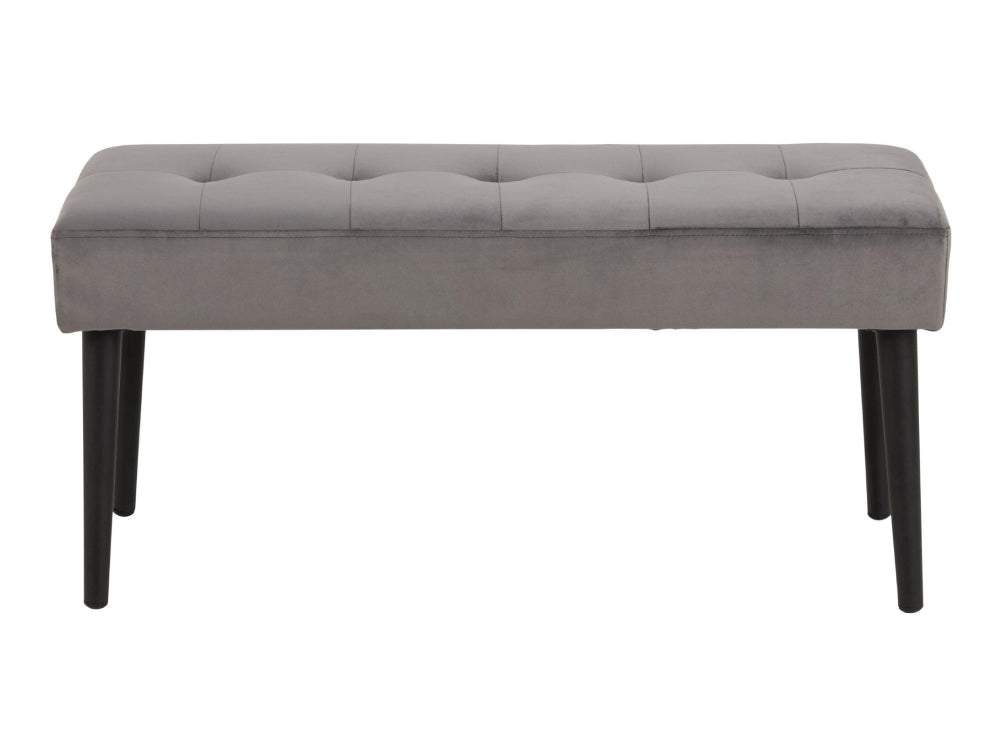 Lumina Upholstered Bench Dark Grey 2