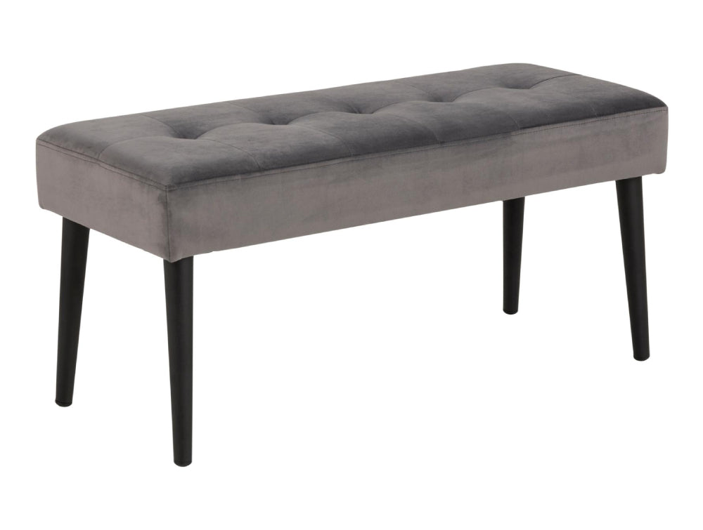 Lumina Upholstered Bench Dark Grey