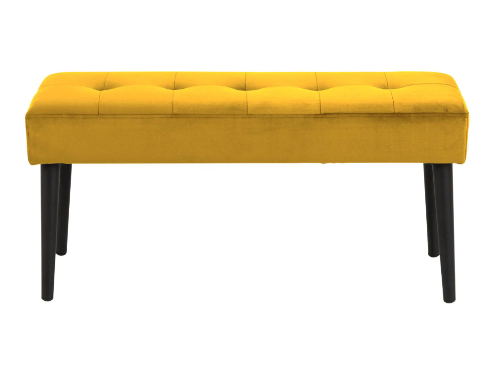 Lumina Upholstered Bench Yellow 2