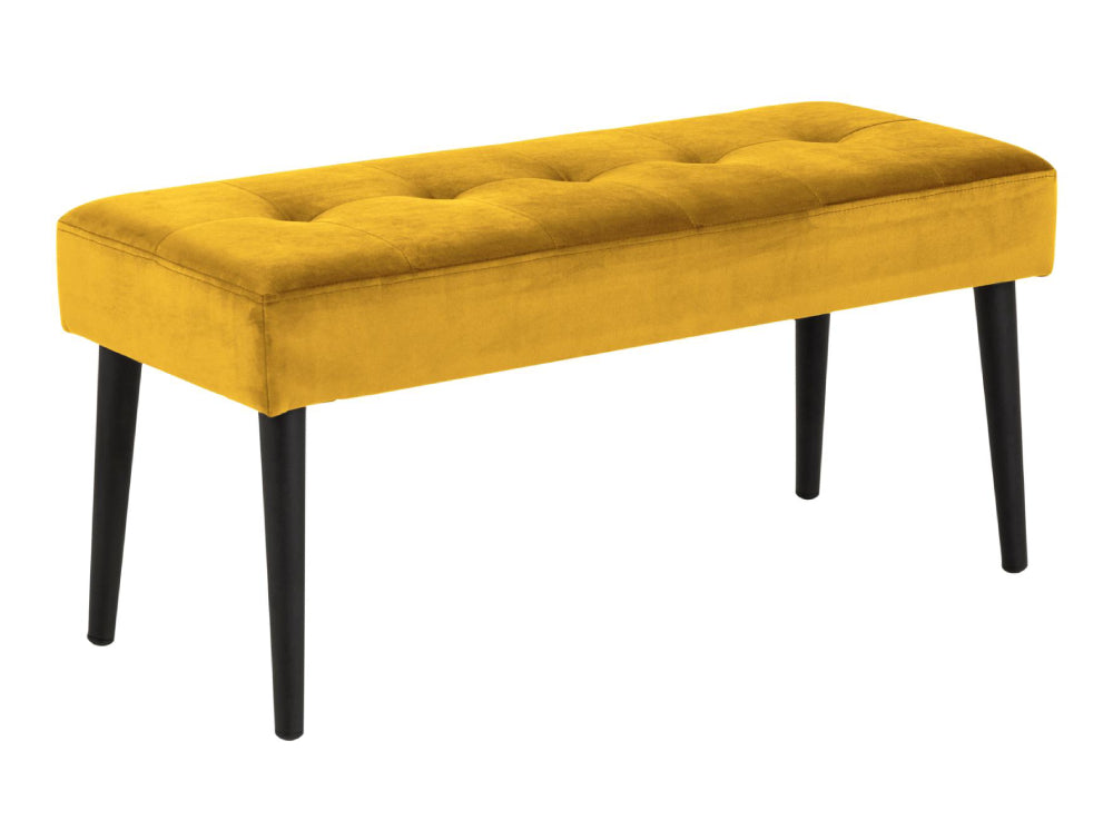Lumina Upholstered Bench Yellow