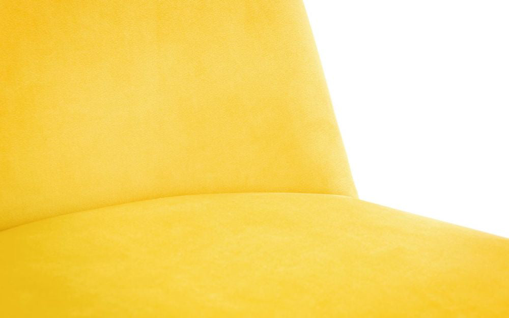 Luna Dining Chair Mustard Material Detail