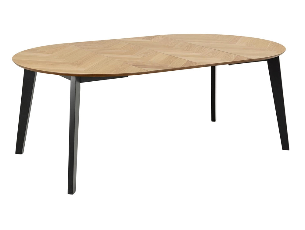 Mahon Extending Dining Table Matte Oak 2