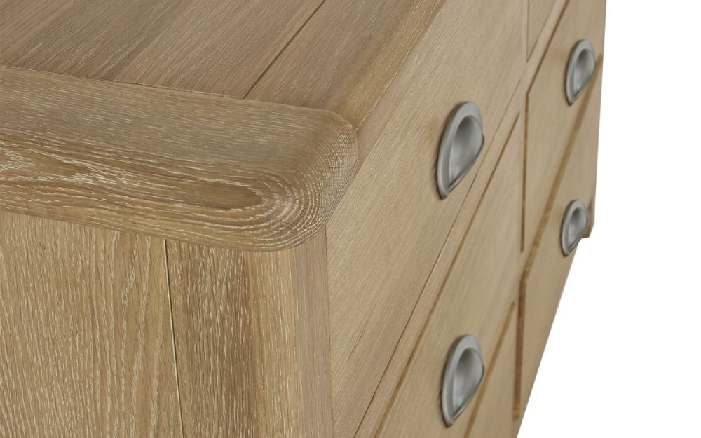 Marissa 6 Drawer Wide Chest Top Corner Detail 2