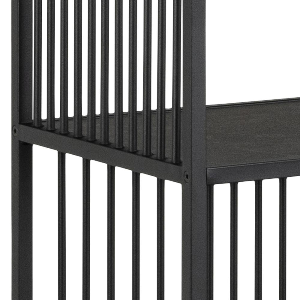 Melanie 5 Shelves Bookcase Side Detail