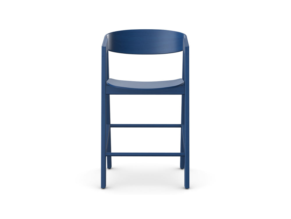 Micro Wooden Mid Height Stool with Footrest 3