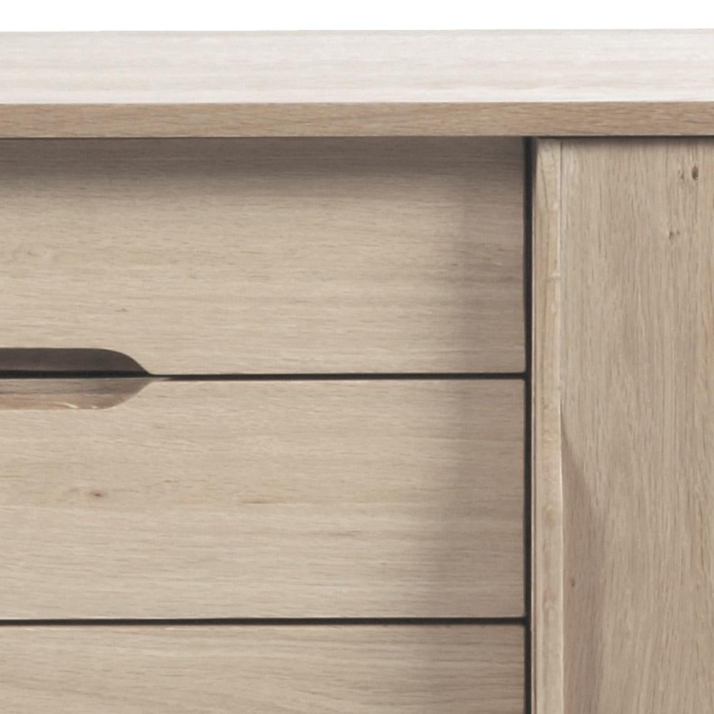 Milo White Pigment Sideboard Drawer Closed Detail