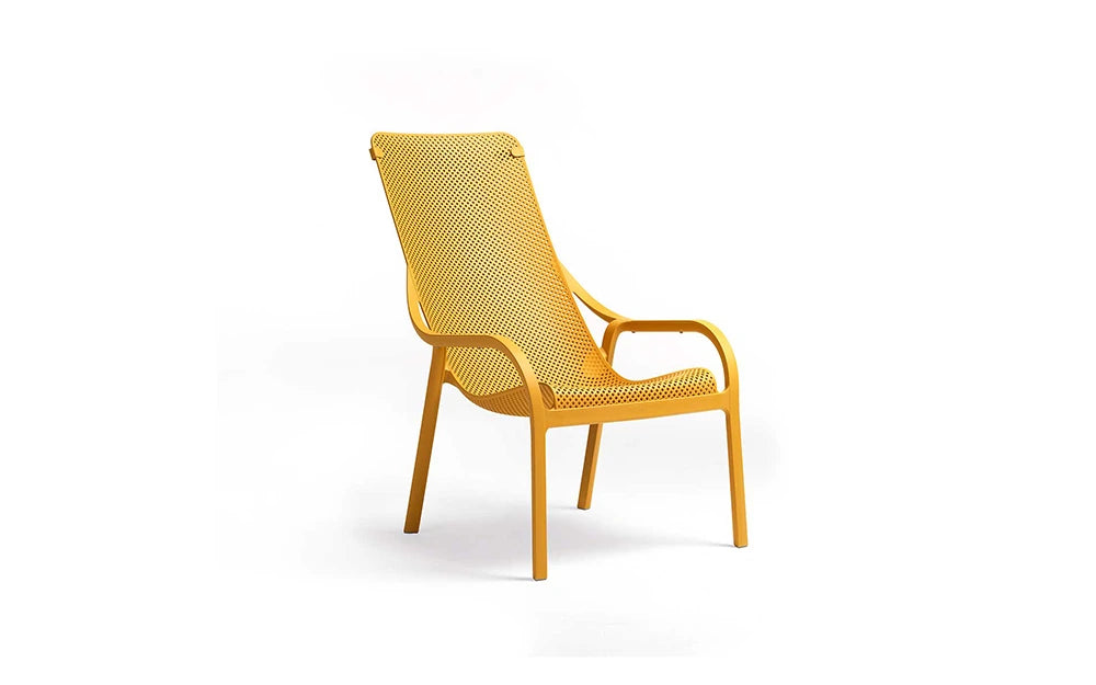 Nardi Net Stackable Monobloc Lounge Armchair - Mustard