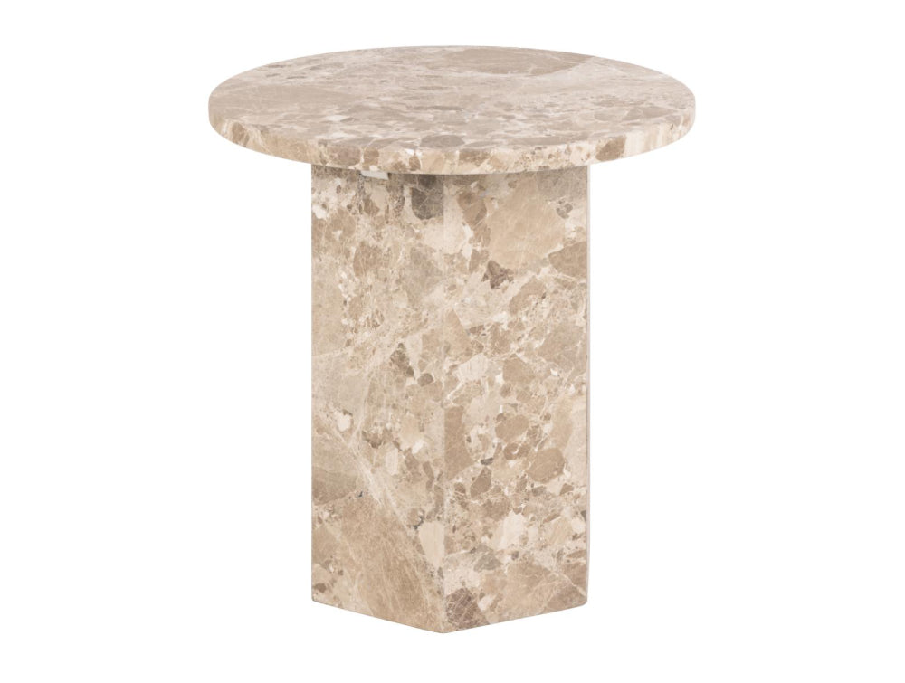Naria Round Side Table Latte