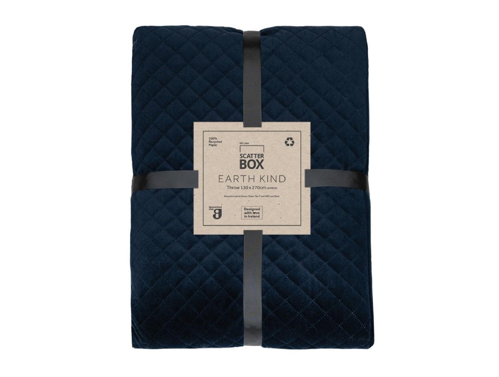 Navy Bed Throw 1300x2700mm