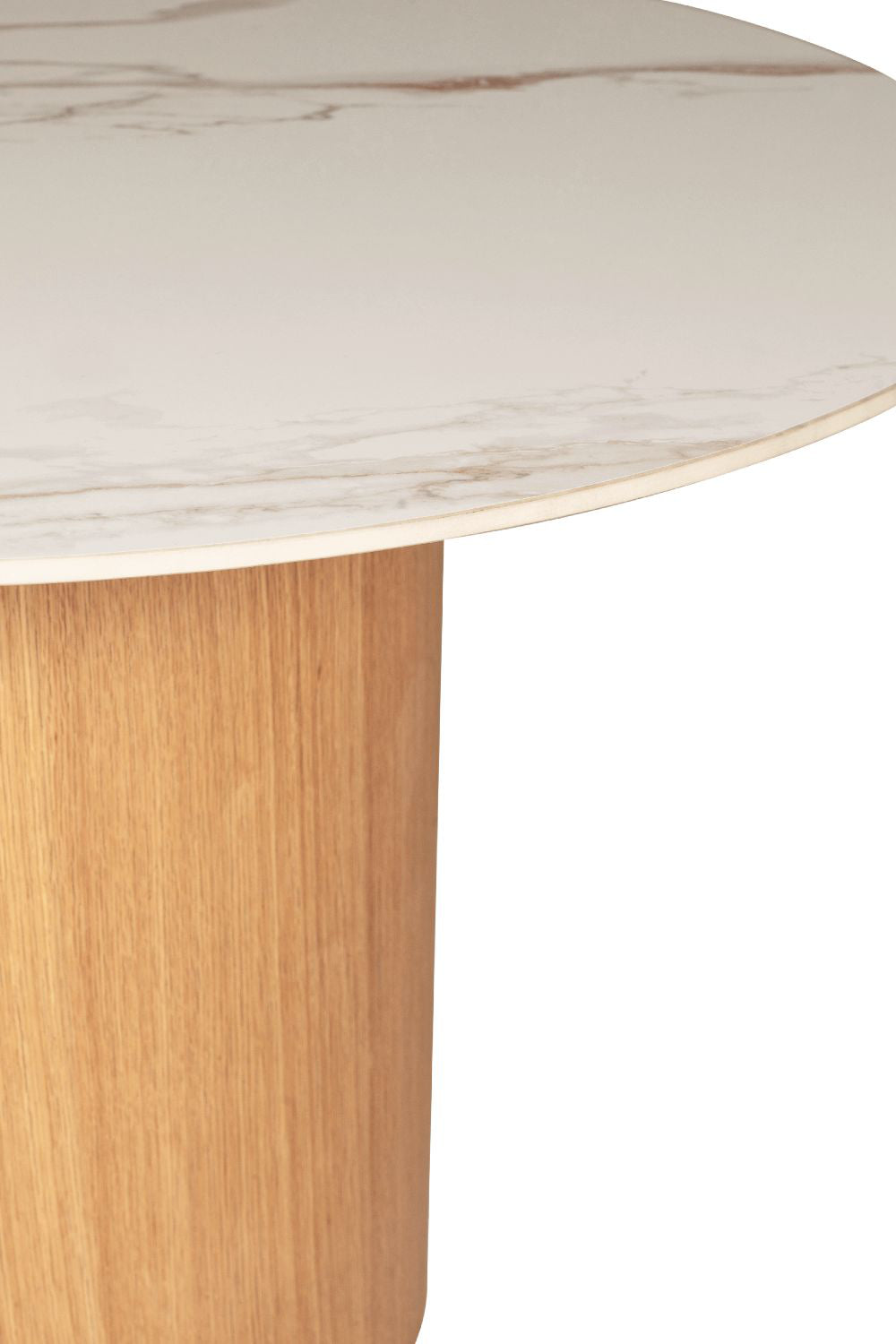 Ned Round Dining Table Top Detail