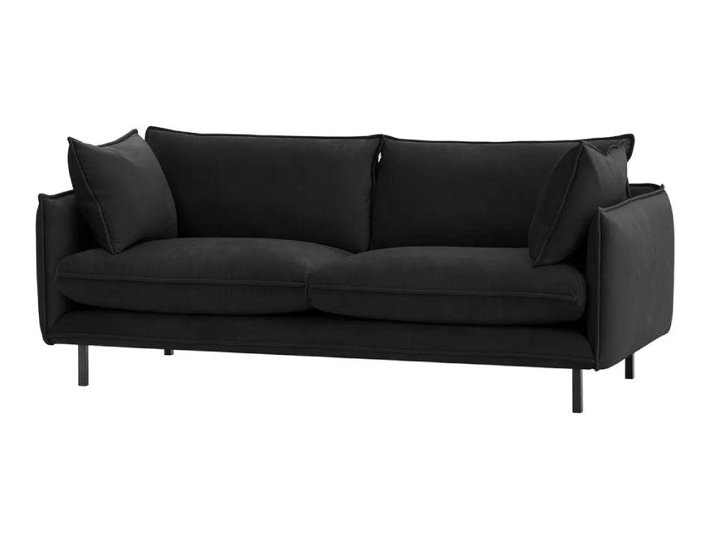 Noah 3 Seater Sofa - Black