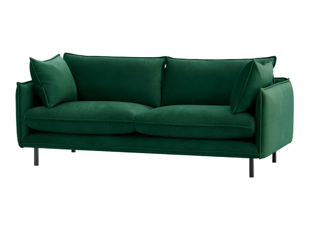 Noah 3 Seater Sofa - Green Glass