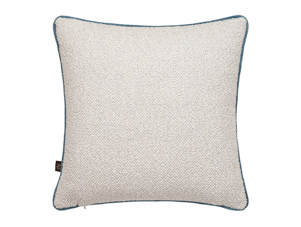 Oasis Medium Upholstered Cushion Ecru Blue