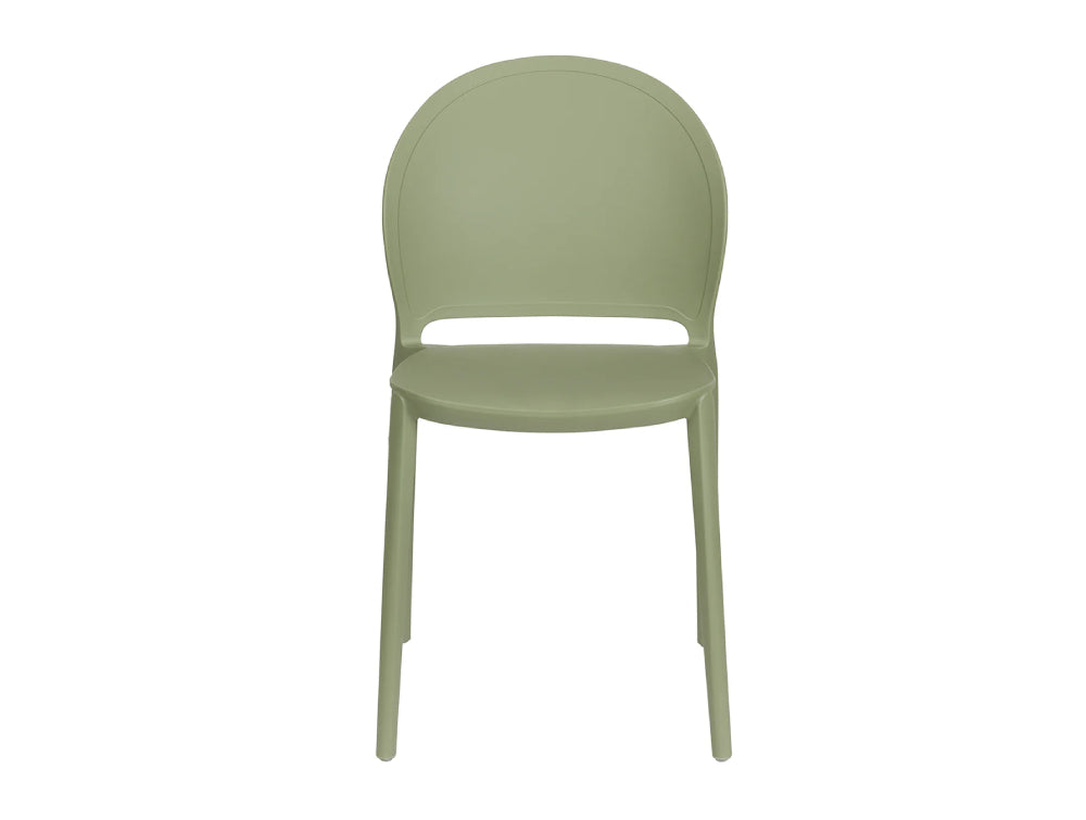 Obi Stackable Outdoor Chair Green 2