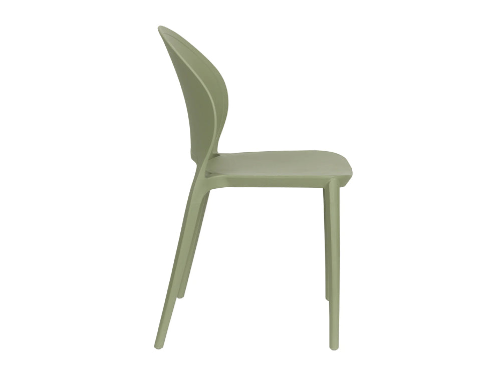 Obi Stackable Outdoor Chair Green 3