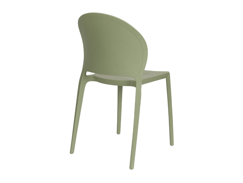 Obi Stackable Outdoor Chair Green 4