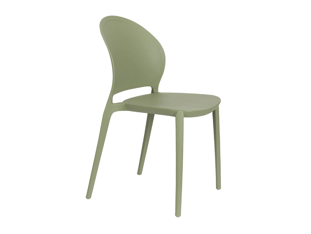 Obi Stackable Outdoor Chair Green