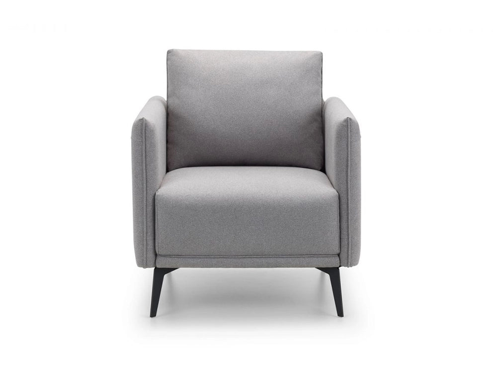 Ohio Fabric Armchair Grey 2