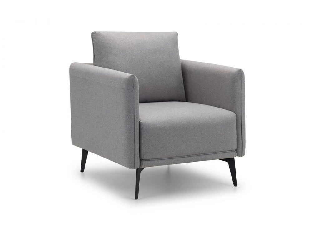 Ohio Fabric Armchair Grey