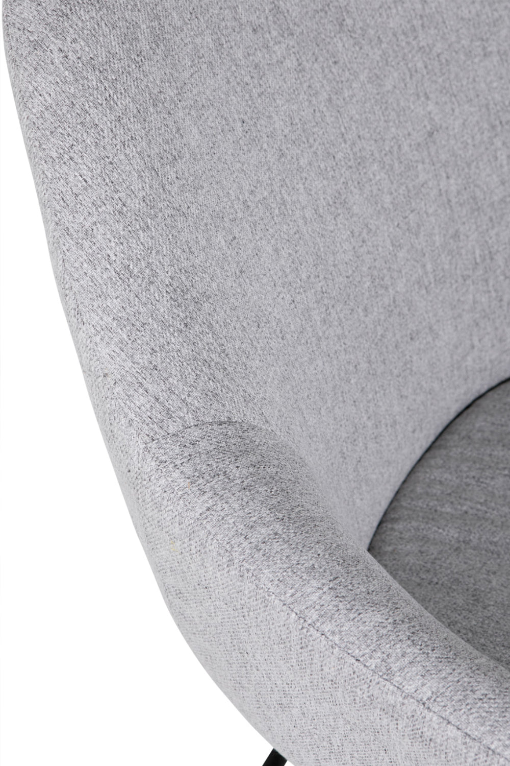 Opal Accent Chair Grey Armrest Detail