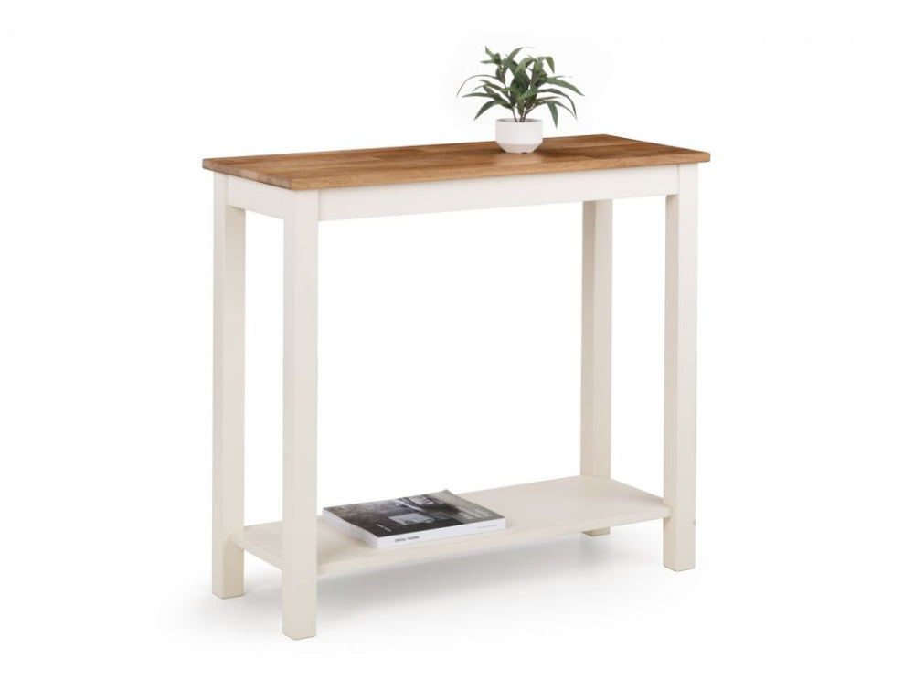 Orr Console Table Ivory and Oak