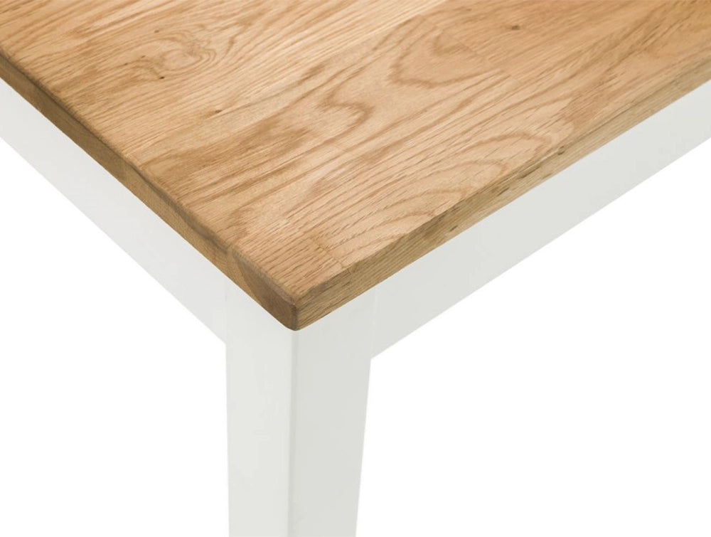 Orr Dining Table Oak with Corner Detail 2