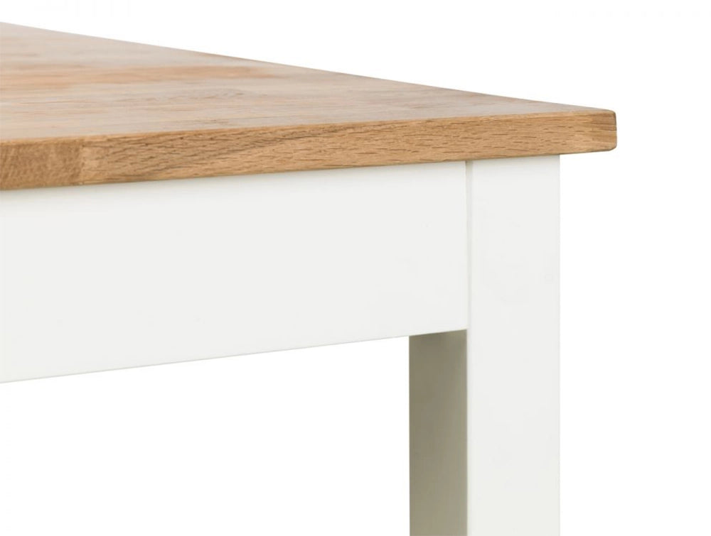 Orr Dining Table Oak with Corner Detail