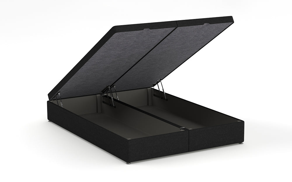 Ottoman Bed 4'6" Double with Full in Graceland Charcoal