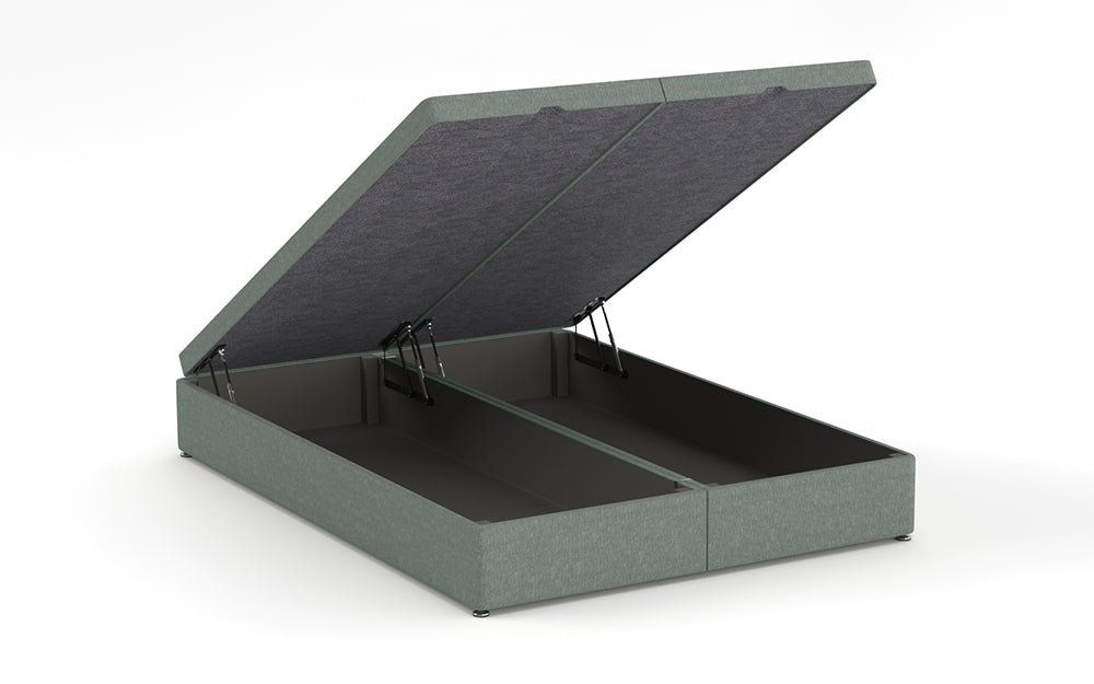 Ottoman Bed 4'6" Double with Full in Graceland Duck Egg