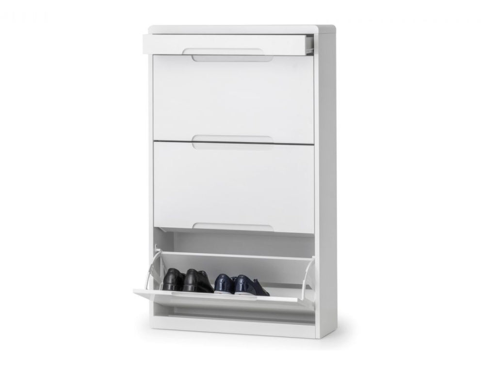 Parke Shoe Cabinet White