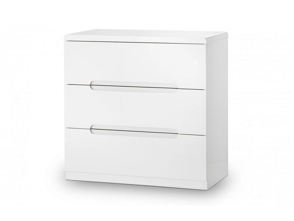 Parker 3 Drawer Chest White