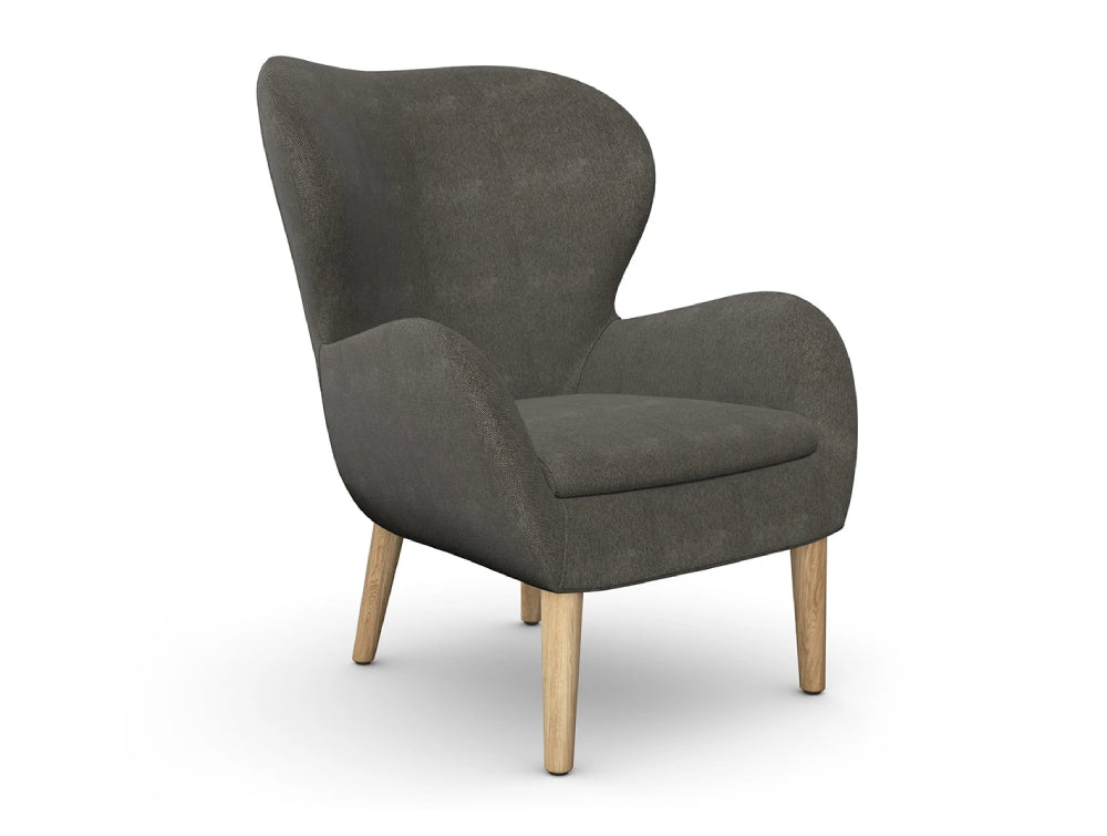 Pause Lounge Armchair with Wooden Frame 6
