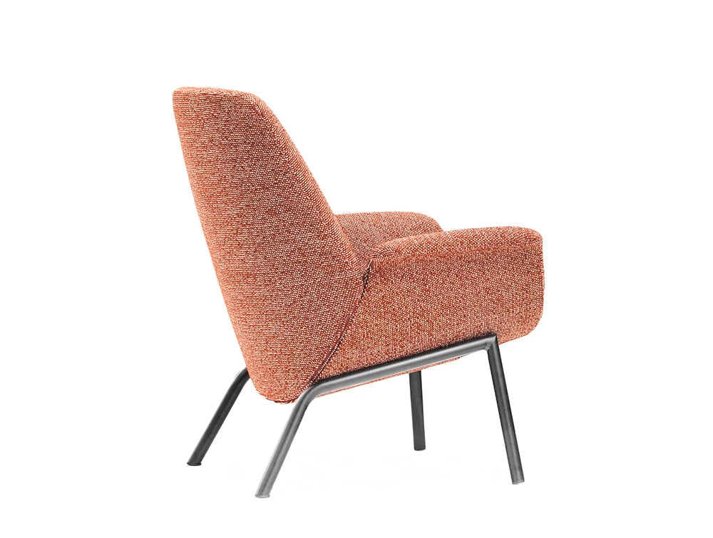 Pedrali Ila Lounge Armchair With Four Legs In Steel Tube Frame 7