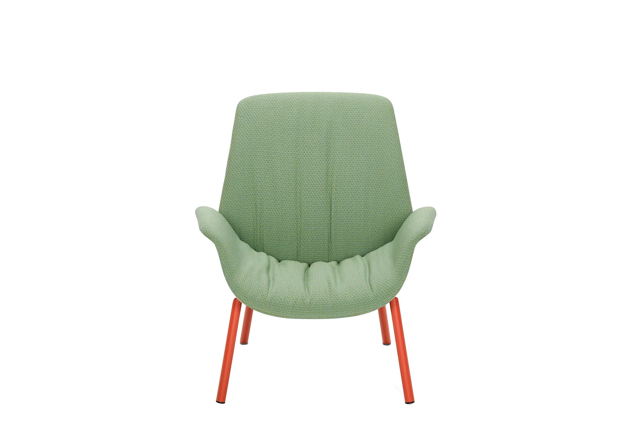 Pedrali Ila Lounge Armchair With Four Legs In Steel Tube Frame