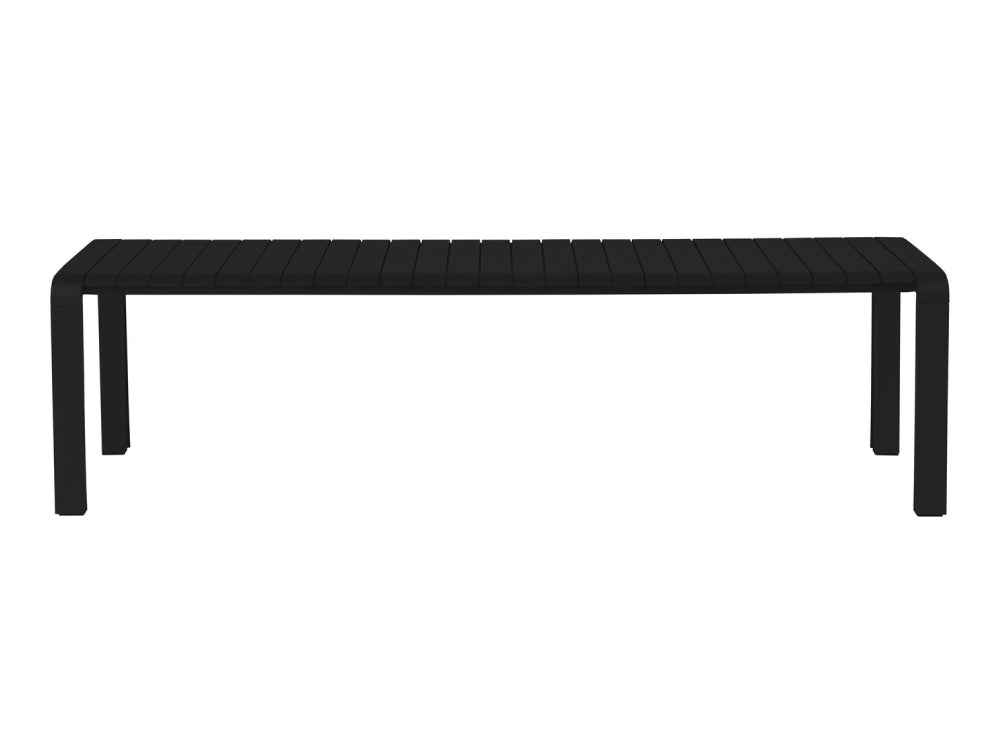 Portia Outdoor Bench 1750x450 Black 2