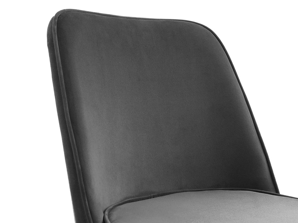 Reese Dining Chair Grey Backrest Detail