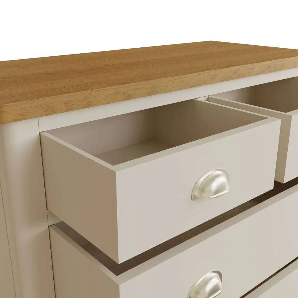 Remy 3 2 Drawer Chest Truffle Drawer Open Detail