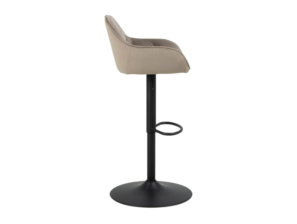 Rica Barstool with Footrest Beige 3