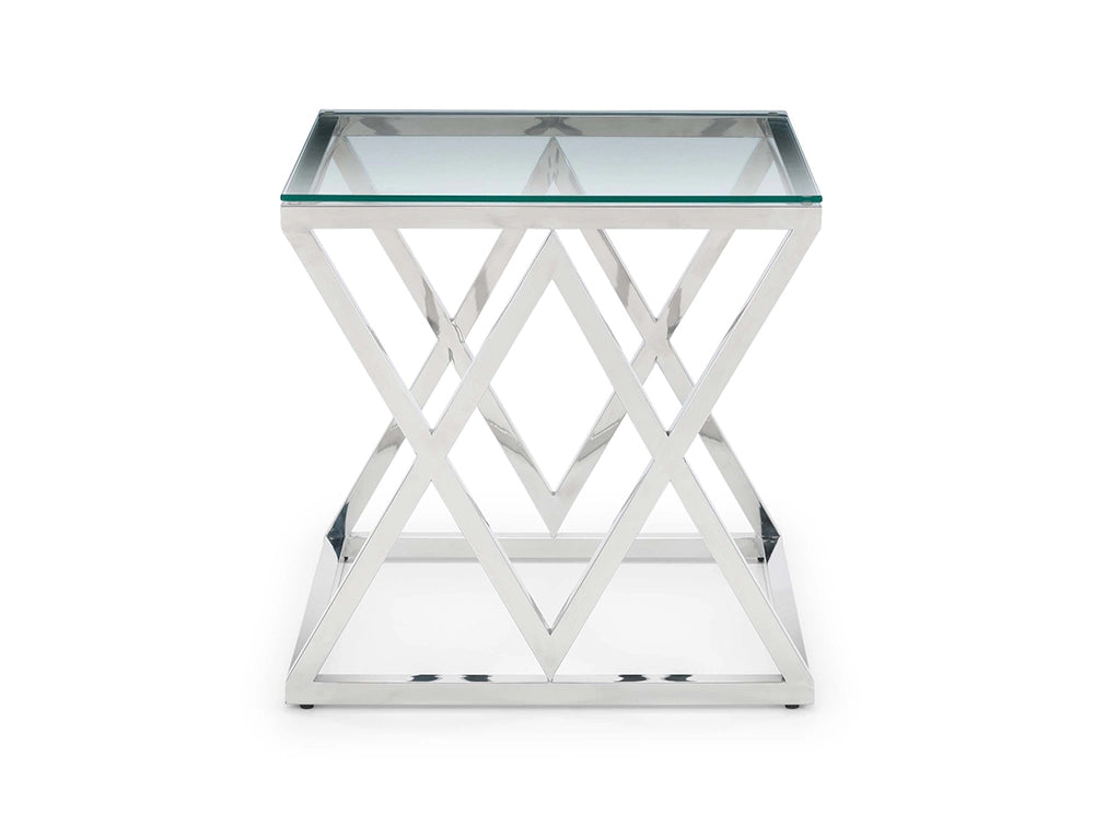 Ritz Glass Top Lamp Table 