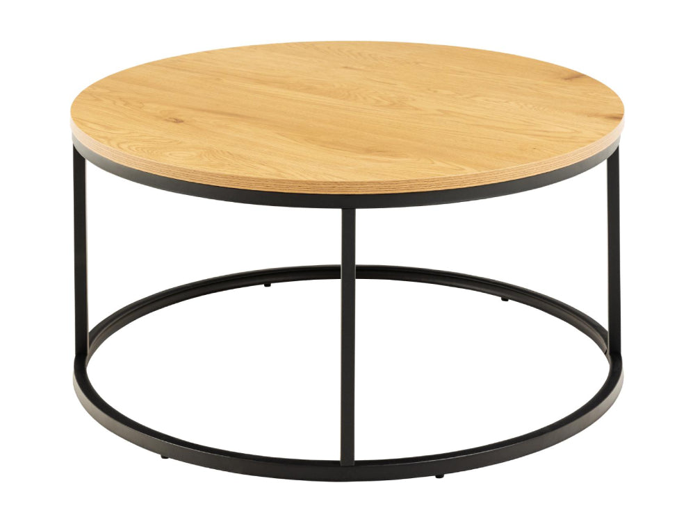 Riva Round Coffee Table Wild Oak 2