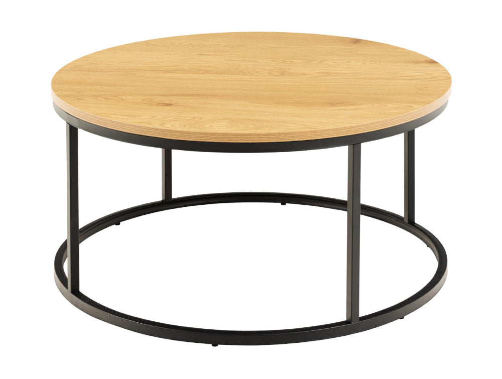 Riva Round Coffee Table Wild Oak