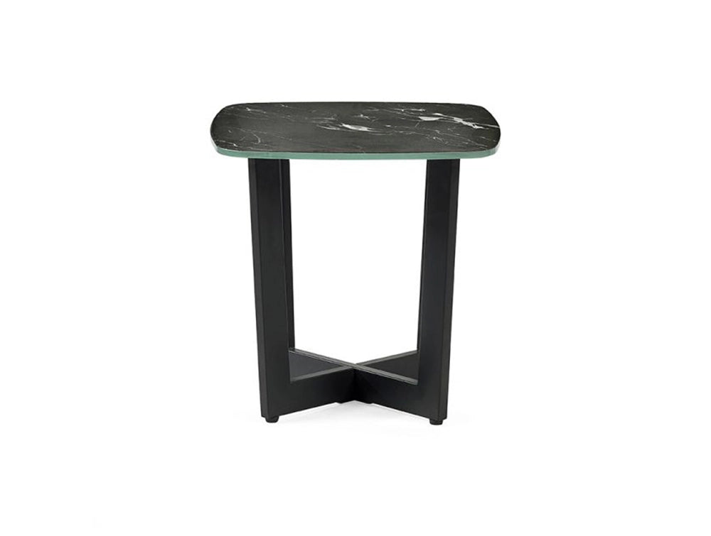Roma Lamp Table Black Marble