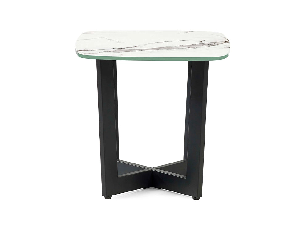 Roma Lamp Table White Marble 2