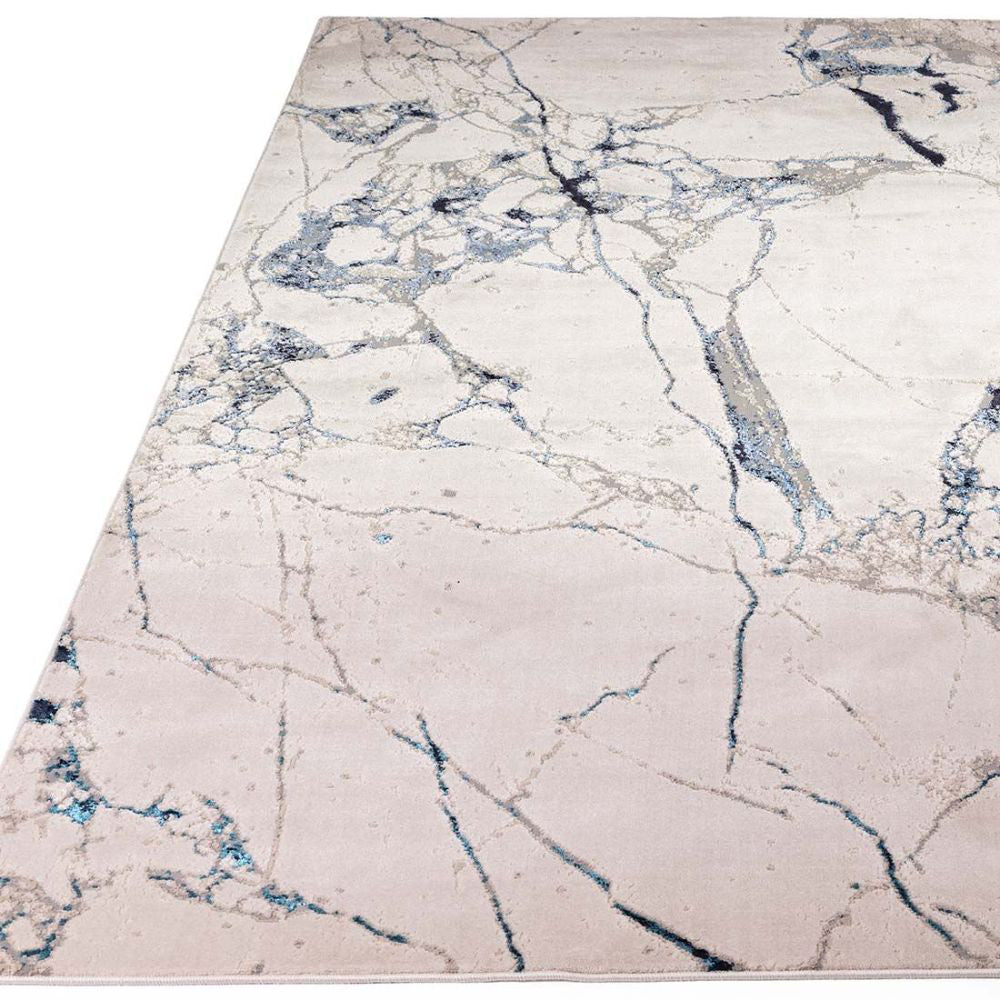 Romey Metallic Floor Rug 2