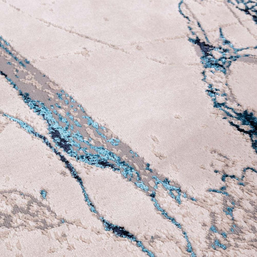 Romey Metallic Floor Rug Detail