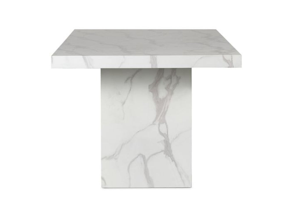 Ryker Marble Dining Table White 2