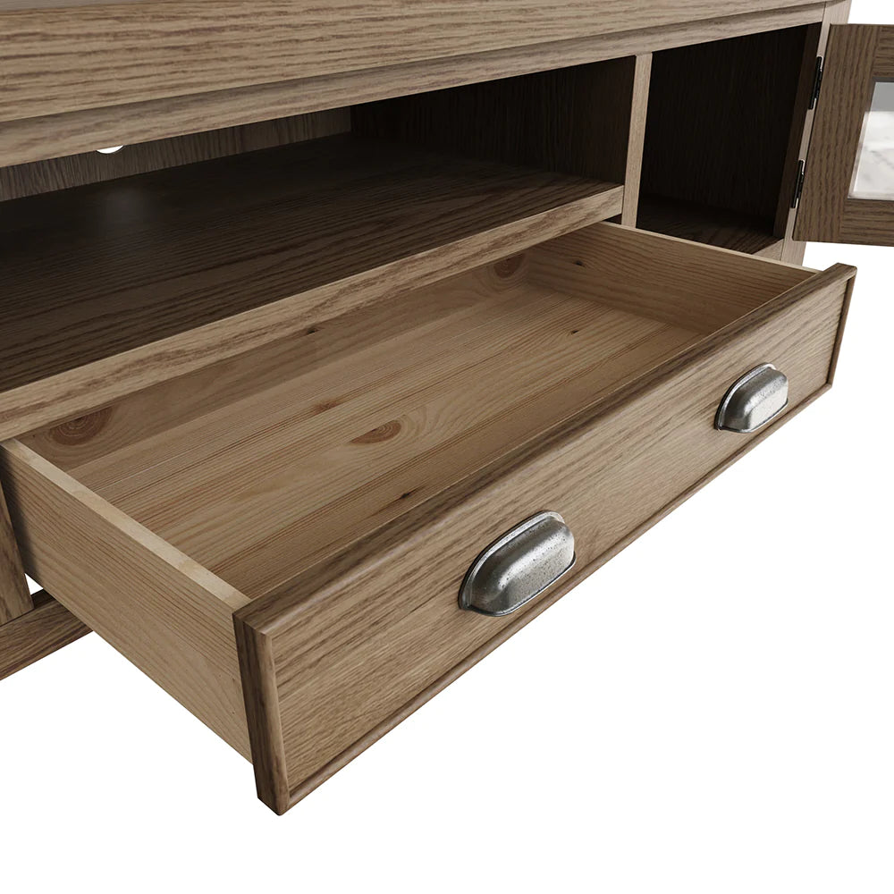Sadie Extra Large TV Media Unit Drawer Open Detail