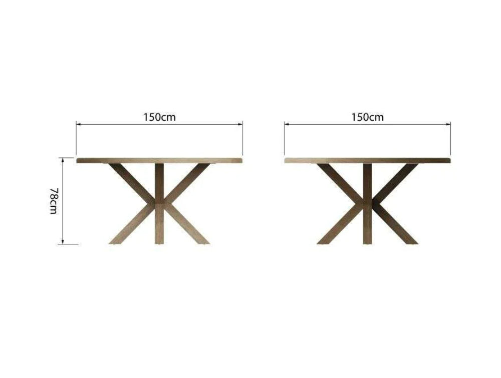 Sadie Round Dining Table Dimensions