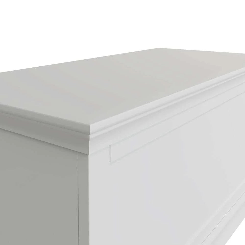 Scarlette Blanket Box White Top Corner Detail